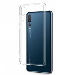 Clear Silicone Cases For Huawei P40 P30 P20 Pro P10 P9 Plus Lite Transparent Soft Cover Cover For Huawei P30 P20 P40 Lite E