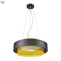 Pendant Lamps Post-modern Luxury Gold Black Designer Round Lights LED Indiviudal Light Fixtures Restaurant Bedroom Dining/Living Room