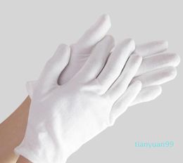 2022 baumwolle treibende handschuhe frauen 24 Paare weiße Handschuhe Reine Baumwolle Etikette Dünne Spielteller Bead Tuch Arbeiten Männer und Frauen Arbeit Arbeitsschutz Verschleißfestes Fahren