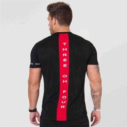 2018 Summer New Mens Gyms T shirt athlete Fitness Bodybuilding Fashion Male Short Cotton Clothing Brand Tee Tops G1222