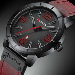 Relogio Masculino Curren Watches Man Fashion Military Male Clock Wristwatch Mens Waterproof Luxury Brand Watch Men 210527