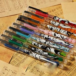 Gel Pens 36 Pcs/lot Kawaii Navigation 9 Colours Pen Cute 0.5mm Colourful Ink Signature Office School Writing Supplies Gift