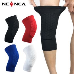Elbow & Knee Pads NEENCA 2 Pcs Sports Honeycomb Anti-collision Brace Football Basketball Leg Sleeve Lycra Sport Protector Kneepad