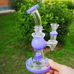 7 Inch Showerhead Perc Hookahs Heady Glass Bongs Short Nect Mouthpiece Oil Dab Rigs 14mm Female Joint Pyramid Design Water Pipe