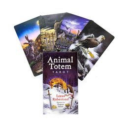 Animal Totem Tarot Cards Mystical Guidance Deck Divination Entertainment Partys Board Game Supports Wholesale 78PCS love VLUQ