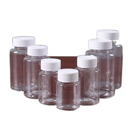 1 PCS 15ml/20ml/30ml/100ml Plastic PET Clear Empty Seal Bottles Solid Powder Vial Container Reagent Packing Bottle