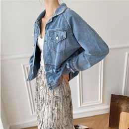 Descuento Chaquetas De Jeans Para Damas 2022 en venta en DHgate.com