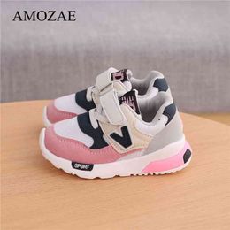 Spring Autumn Kids Shoes Baby Boys Girls Children's Casual Sneakers Breathable Soft Anti-Slip Running Sports Shoes Size 21-30 210329