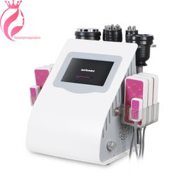 6 In 1 40k Cavitation 3D RF 650NM LED Laser Body Slimming Shaping Device For Salon