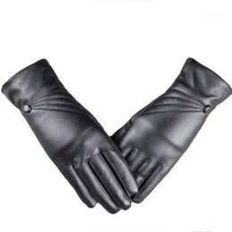 Five Fingers Gloves SAGACE Genuine Leather Touch Screen Female Winter Thick Warm Sheepskin Glove Women Drive A309241