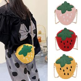Kids Mini Coin Bag Cute Fruit Strawberry Purses and Handbags for Baby Money Change Purse Girls Crossbody Bag Gift