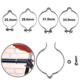 1PC Stainless Steel Brake Line Clamp Cable Clip Pipe Buckle Bicycle Wire Fixed Ring Organization Clamped Bike Parts