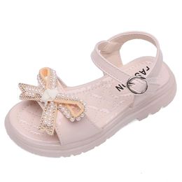 Sandals Girls' Summer Bowknot Soft Bottom Little Girl Baby Princess