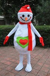 Halloween Snow Man Mascot Costume High Quality Cartoon Anime theme character Carnival Unisex Adults Outfit Christmas Birthday Party Dress