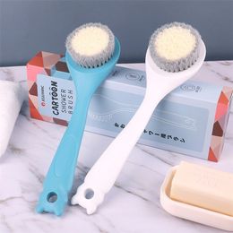 Soft Bristle Bath Brush Home Creative Rubbing Hand Towel Back Useful Products Plastic Long Handle Shower 210423