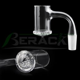 DHL!!! Beracky Full Weld Smoking Bevelled Edge Faceted Quartz Banger 2.5mm Wall 25mmOD 10mm 14mm 18mm Fully Welded Diamond Style Bottom Nails For Glass Water Bongs Dab Rigs