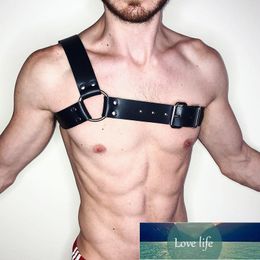 Sexy Body Chest Harness Men Adjustable Bondage Costume Black PU Leather Belts Chest Strap Sexy Erotic Linger Suspenders Factory price expert design Quality Latest