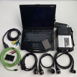 Super MB SD C5 Diagnose Tool Star Connect 5 with laptop cf52 Toughbook diagnostic PC 360GB SSD ready to use