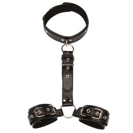 Neck To Wrist Back Restraint Tools Self Bondage Toys For Adults Collar BDSM Positions Sex Shop For Couples Slave juegos eroticos Y0406