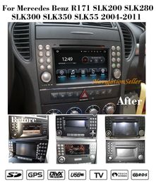 Android 10.0 Car dvd player GPS Radio Navigation Stereo Head Unit multimedia for Mercedes Benz R171 SLK200 SLK280 SLK300 SLK350 SLK55 2004-2011 Bluetooth WiFi