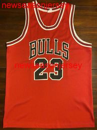 100% Stitched Vintage Michael Basketball Jersey RED Mens Women Youth Custom Number name Jerseys XS-6XL