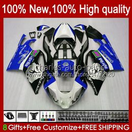 Moto Bodys For Aprilia RSV1000R Mille RV60 RSV1000 R RR 04-06 Bodywork 11No.51 RSV-1000 RSV1000RR 04 05 06 RSV 1000 R 1000R 1000RR 2004 2005 2006 Fairing Kit blue silvery