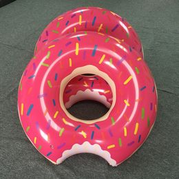 2021 Summer Water Toys 36 Inch Gigantic Donut Swimming Float Inflatable Swimming Ring 2 Colors