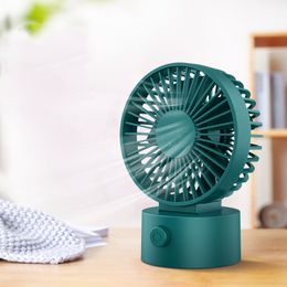 2021 Mini USB charging fans mute desktop small fan multi-function 3 Colours 1200 mah silent rechargeable