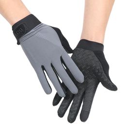 Cycling Gloves 1 Pair Breathable Summer Cool Bike Bicycle Full Finger Touchscreen Men Women MTB Accessories