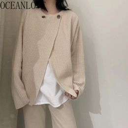 Cardigans Solid Autumn Winter Vintage Ins High Fashion Mujer Sueteres Elegant Woman Sweaters 19206 210415