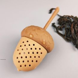NEWPine Cones Silicone Tea Infusers Loose Leaf Cute Strainer Deal Apple Herb Leak Filter Teaware Kitchen Tool RRE11646