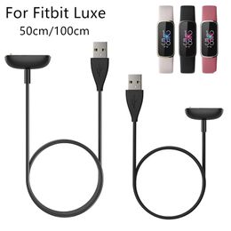 55/100cm Smartband USB Charging Cable Cord Dock Charger Adapter Charge Wire For Fitbit Luxe /fitbit charge5 Wristband Smart Band Bracelet Accessories for charge5