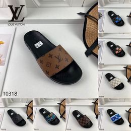 LouisVuitton Louis Vuitton Slippers LV Brand Designer Slides For Men Women  Fashion Luxury Black White Red Flat Bottoms Sandals Slides 36 45 From  Aj1_sneakers, $72.37