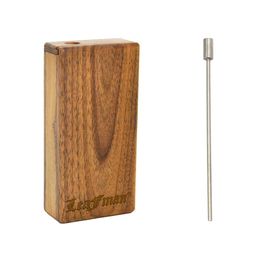 2022 new Metal One Hitter Pipe Bat Dugout Box With Magnetic Cover Wooden Tobacco Storage Case Box For Herb Pipes