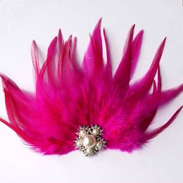 Collar Brooch Pin Feather Crystal Flower Corsage accessories for women jewelry Wedding Accessories Halloween Gift Suppliers