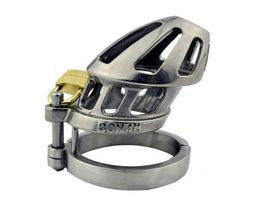Male Stainless Steel Chastity Device Penis Lock Bondage Cbt Cock Cage Sex Toys For Men