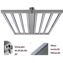 LED Grow Lights Available Stock in US Warranty Flexstar 8 Strips 640W 2.8Umol/J Full Spectrum High PPFD 660nm