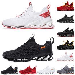 womens black gym trainers Australia - High quality Non-Brand men women running shoes Blade slip on black white all red gray Terracotta Warriors mens gym trainers outdoor sports sneakers