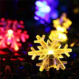 snow flakes Australia - Strings 10 M 100 LEDs 220 V Christmas Tree; Snow Flakes LED Garland Fairy Light Party Decorations For Home Garden Wedding Chri