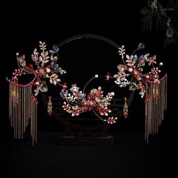 phoenix suit NZ - Hair Clips & Barrettes Bridal Phoenix Crown Wedding Chinese Elegant Tiaras Simple Suit Accessories