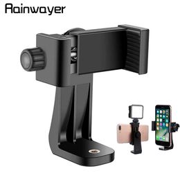 Phone Tripod Mount Adapter Rotatable Bracket Cell Phone holder Vertical Tripod for phone Samsung Tripod Stand