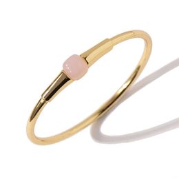 Classic Thin Bangle Gold and Colors 8 Colors Crystal Open Bracelets for Women Fashion Jewelry(dj1405) Q0717