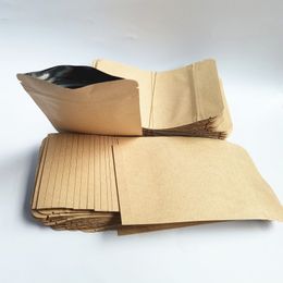 3 боковая уплотнение металлизованная крафт -бумажная бумага Переплаченная пакетная сумка Алюминиевая фольга.