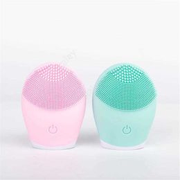 Electric Face Cleansing Brush Waterproof Deep Pore Facial Clean Brush Silicone Face Cleanser Massage Skin Care DAS34