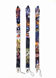 20pcs Cartoon Japan Anime Neck Strap Lanyards Badge Holder Rope Pendant Key Chain Accessorie New Design boy girl Gifts Small Wholesale #22