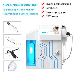 Latest 4 in 1 facial oxygen jet hydradiamond machine skin rejuvenation acne treatment dermabrasion machines