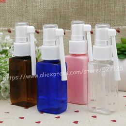 30ml pretty Colours square PET bottle with white plastic sprayer.Nasal Spray Pumps bottle,Nasal Atomizers,Oral Applicatorsgoods