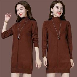 Autumn Winter Warm Sweater Women Knitted Ribbed Pullover Long Sleeve Turtleneck Slim Jumper Soft Pull Femme 210427