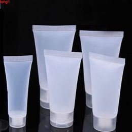 50pcs/lot 5ml 10ml 15ml 20ml 30ml 50ml 100ml Clear Plastic Soft Tubes Empty Cosmetic Cream Emulsion Lotion Packaging Containersgood qty