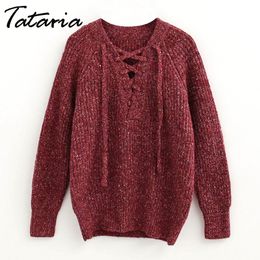 1 Autumn Women Pullover Sweater Long Sleeve Knitted jumper Sexy Tops Winter Sweaters Knitwear Pull Femme Hiver 210514